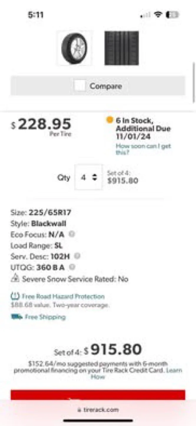 Dunlop Grandtrek PT20 Tire - 225/65R17 image indicator(2)