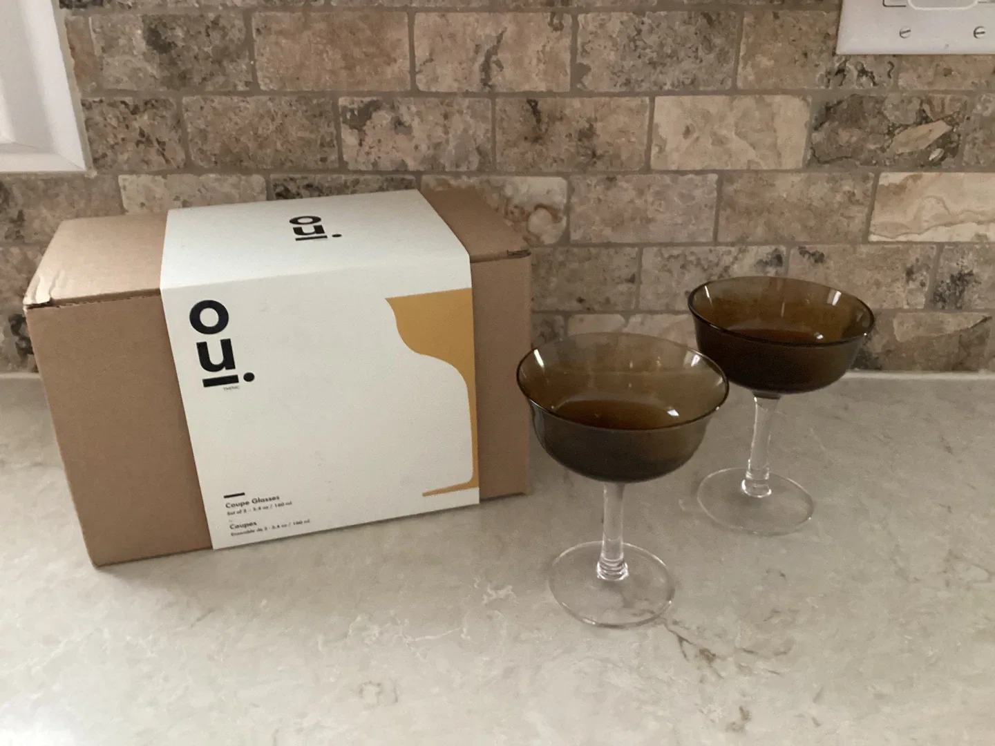 BRAND NEW BOXED COCKTAIL GLASSES (SEE DESCRIPTION)