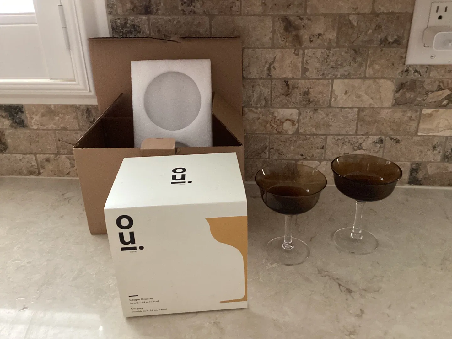 BRAND NEW BOXED COCKTAIL GLASSES (SEE DESCRIPTION) image indicator(2)