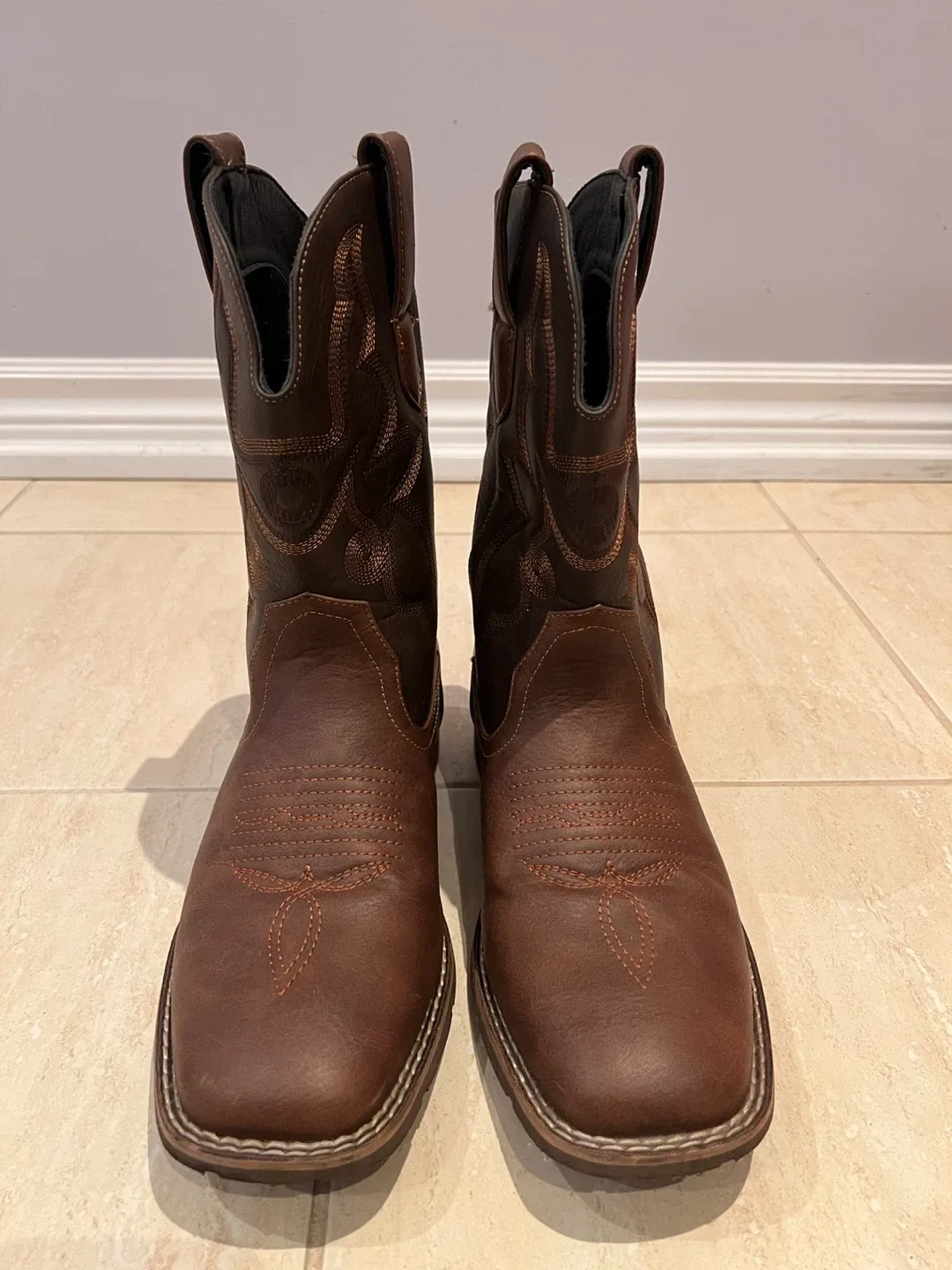 Brown Leather Cowboy Boots image indicator(3)