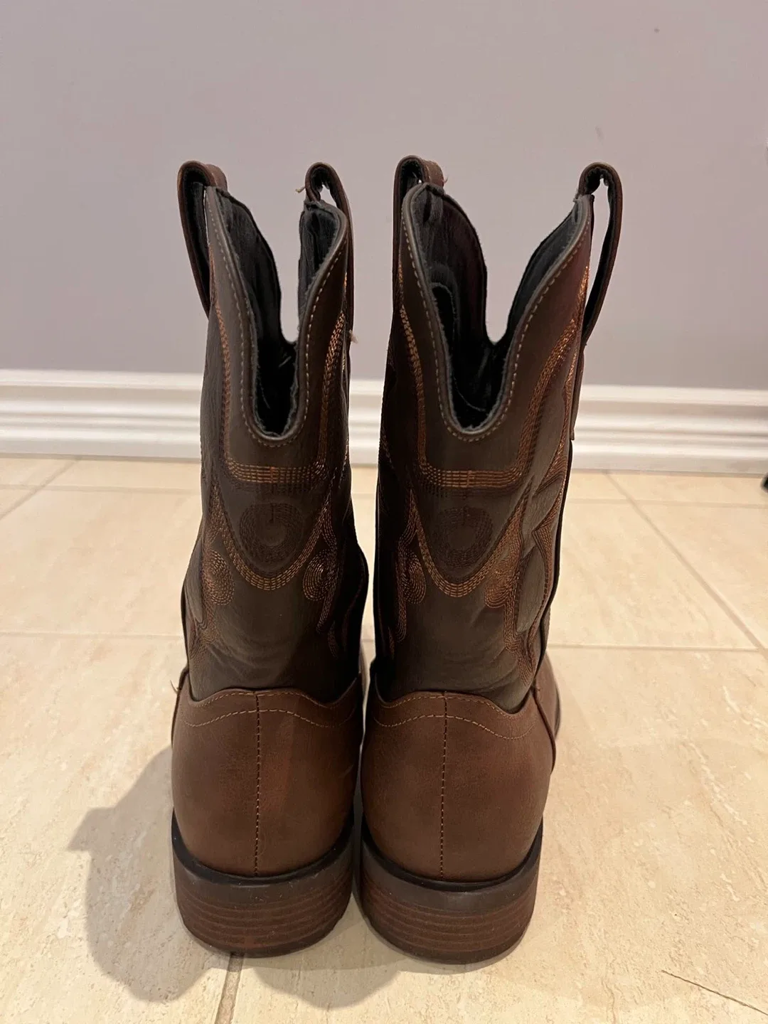 Brown Leather Cowboy Boots image indicator(5)