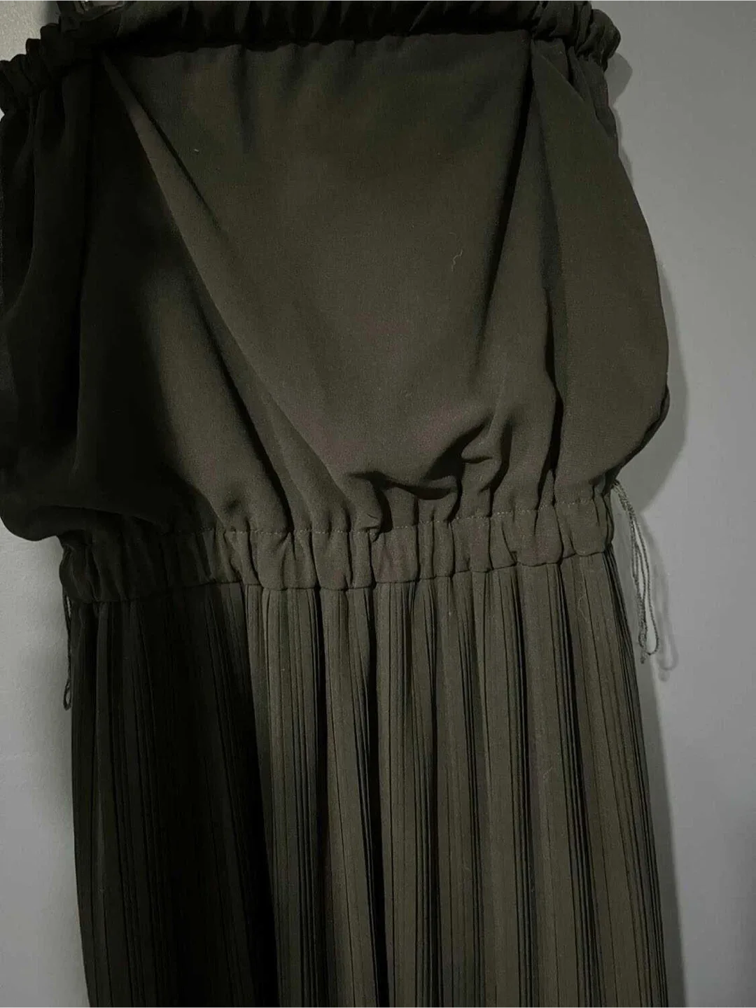 Black Pleated Maxi Dress