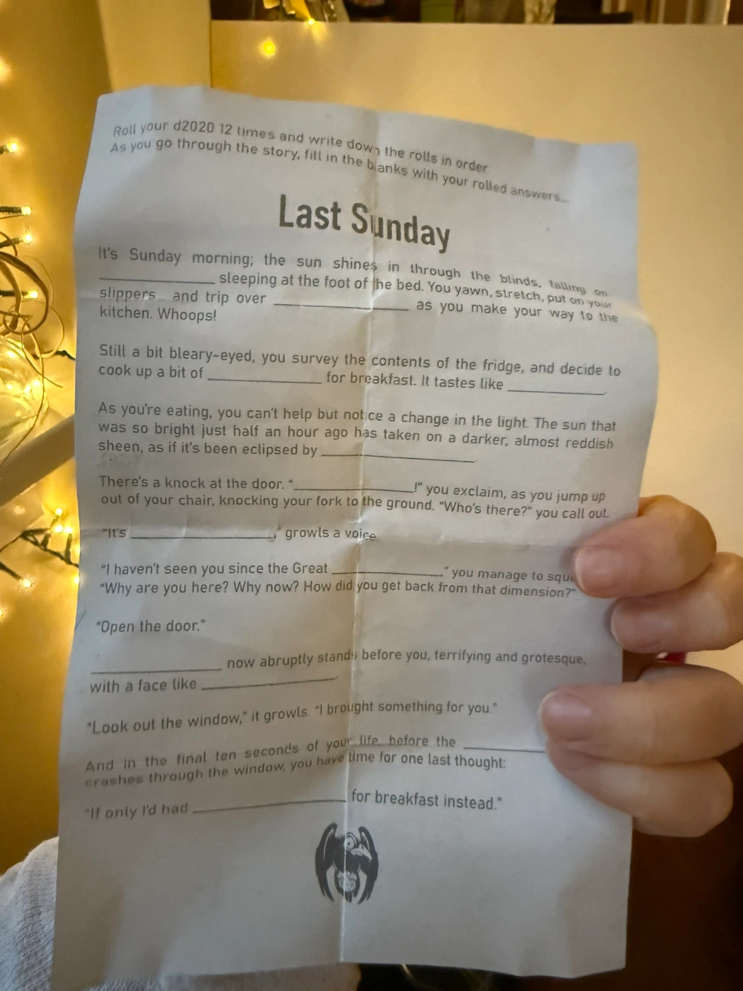 Storm Crow - funny D20 lockdown game - photo 5