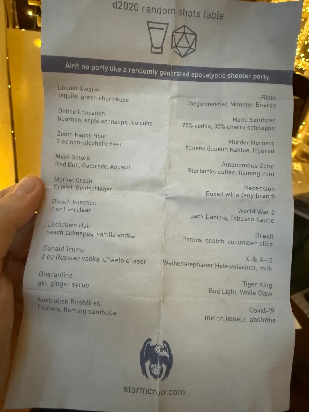 Storm Crow - funny D20 lockdown game image indicator(4)