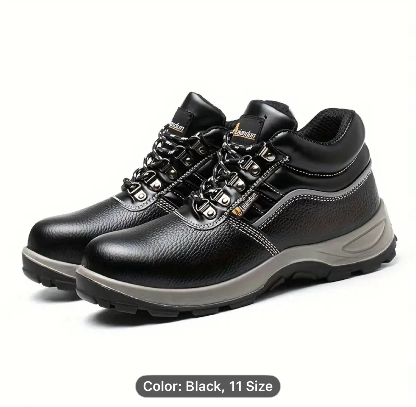 Reinforced Steel-Toe Heavy-Duty Work Boots for Men - photo 3