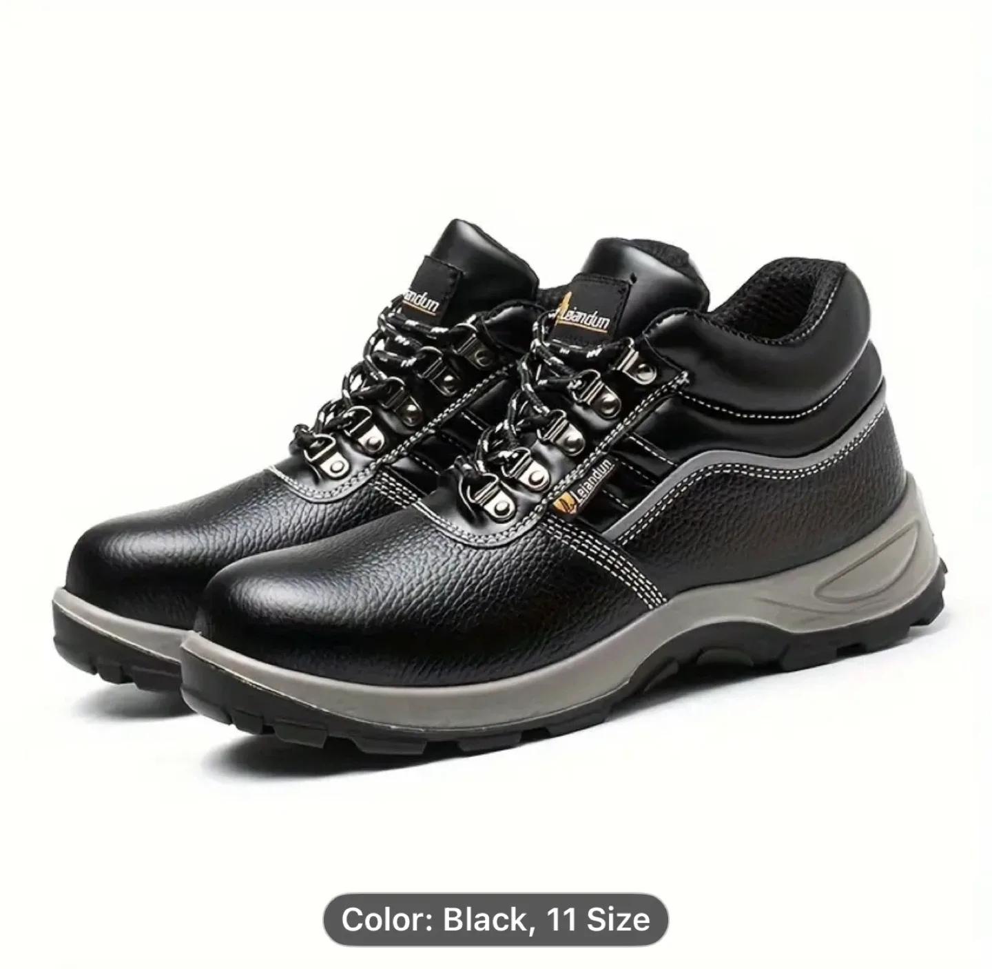 Reinforced Steel-Toe Heavy-Duty Work Boots for Men image indicator(3)