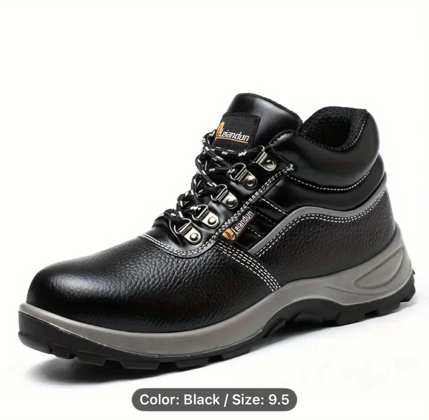 Reinforced Steel-Toe Heavy-Duty Work Boots for Men image indicator(9)