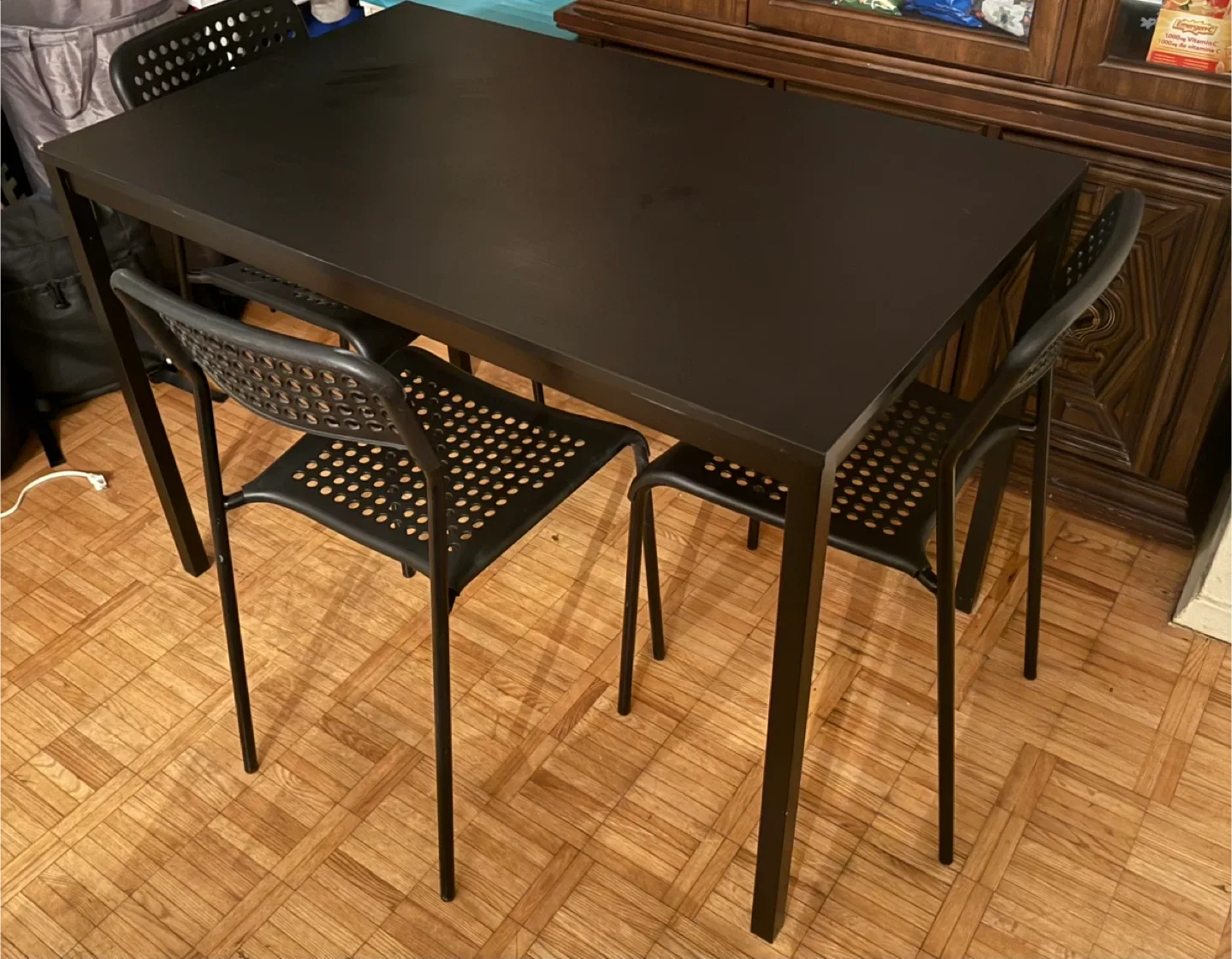 IKEA LERHAMN Black Table