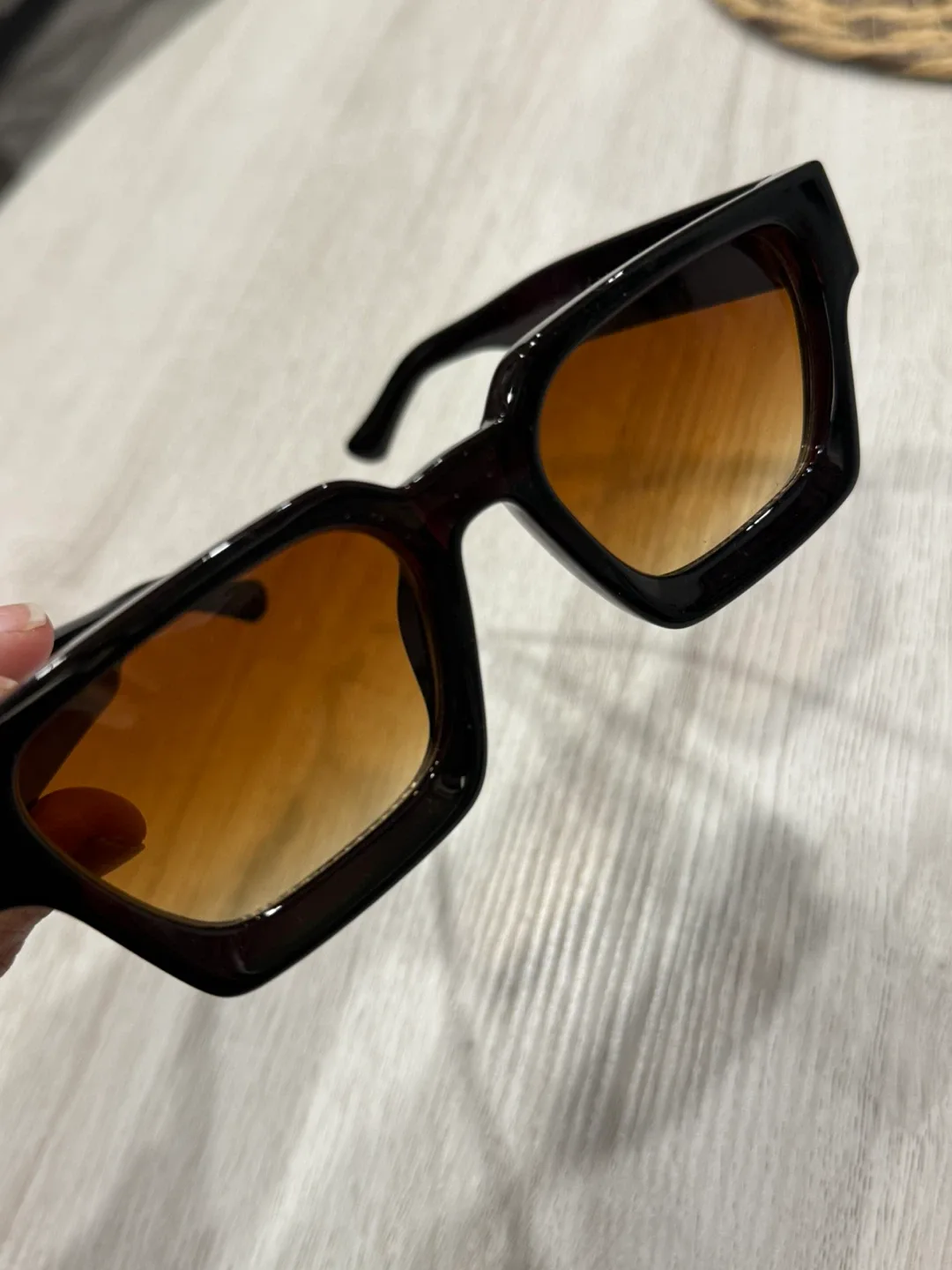 Black Frame Sunglasses with Brown Tint image indicator(5)
