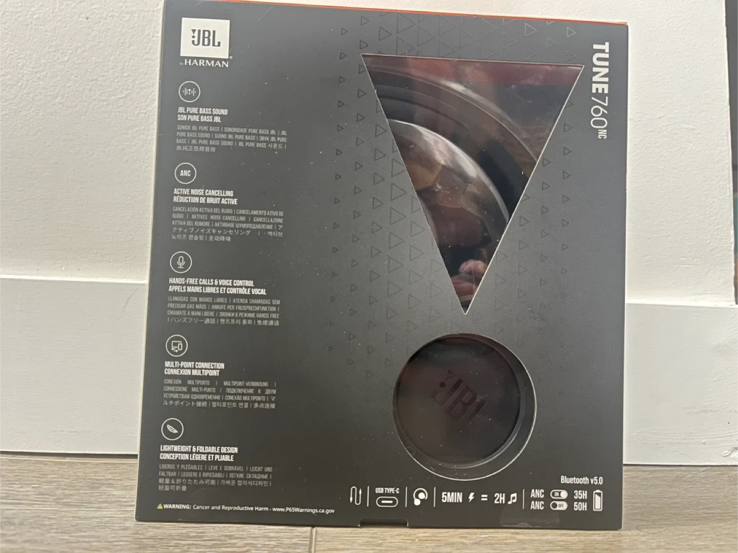 JBL Tune 760NC Wireless Noise Cancelling Headphones - New image indicator(3)
