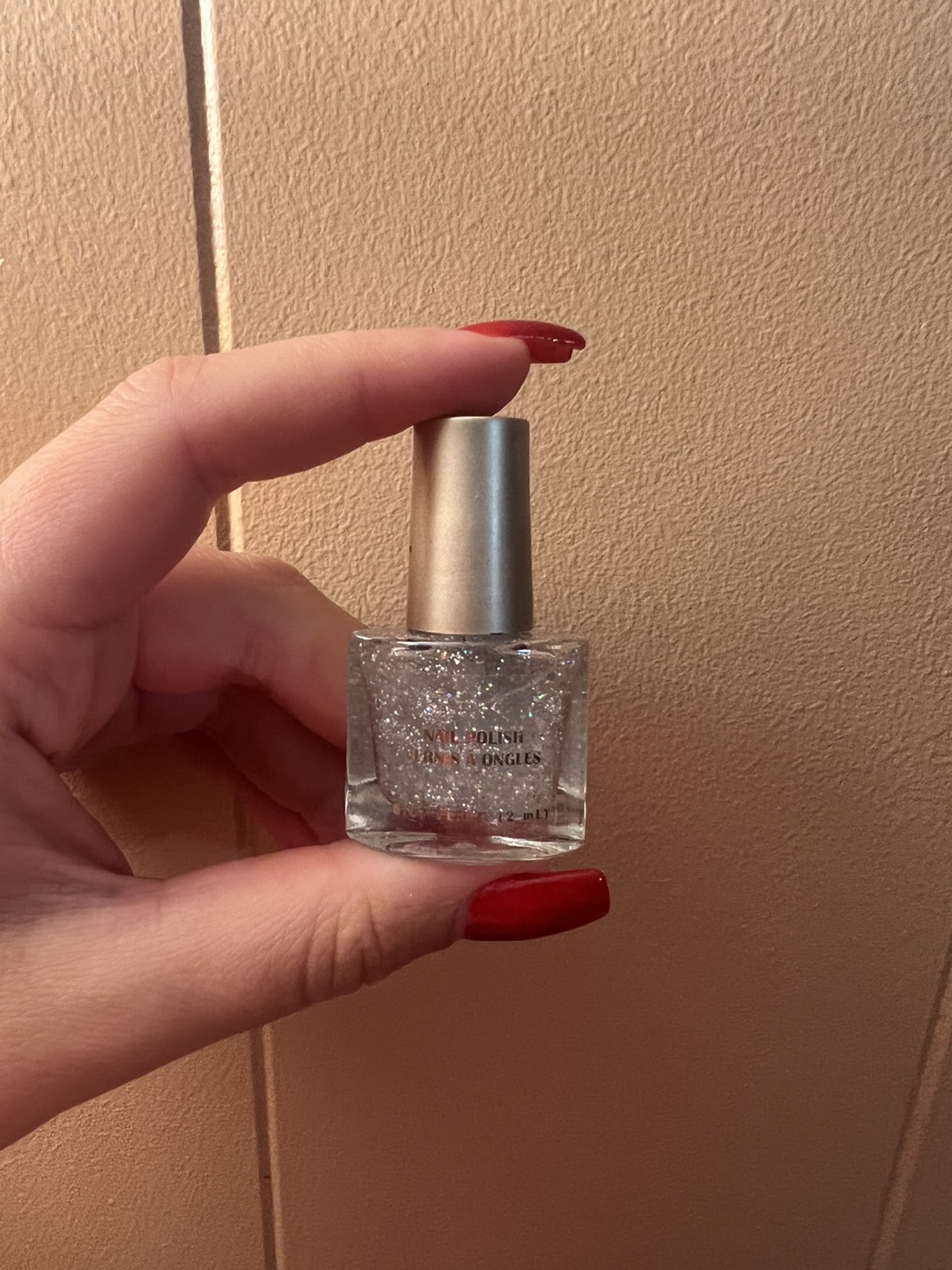 Nail Polish, Silver Glitter