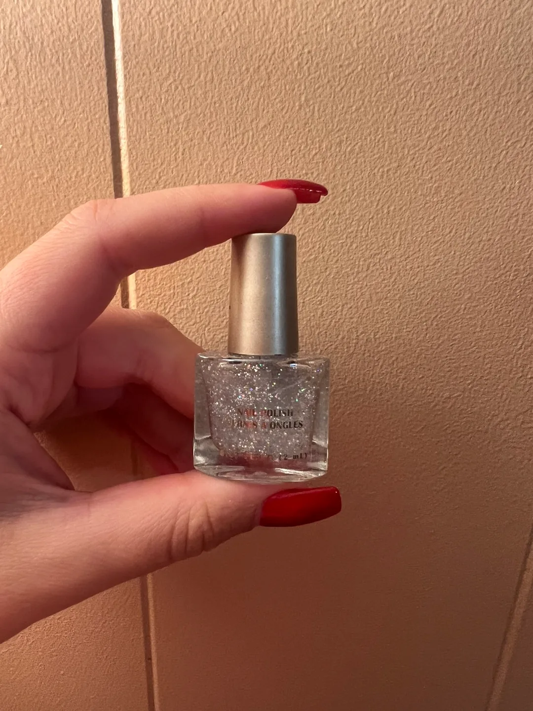 Nail Polish, Silver Glitter