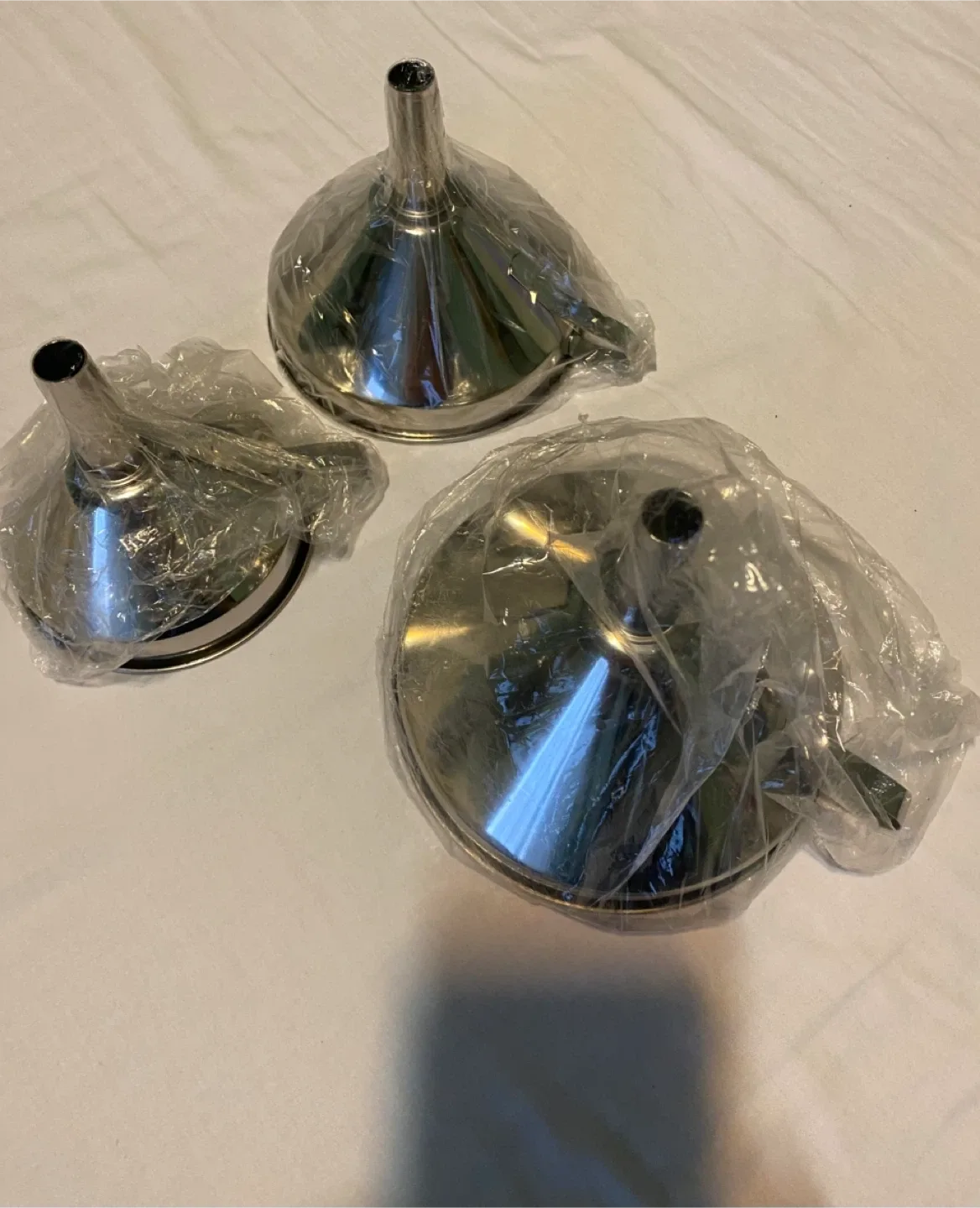 New Stainless Steel Funnel Set