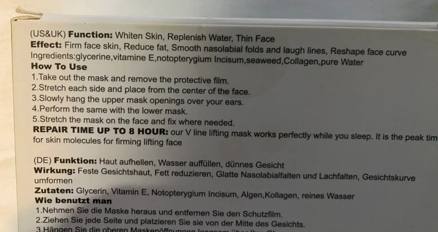 SegMiniSmart V Line Mask - New, 5pcs image indicator(3)