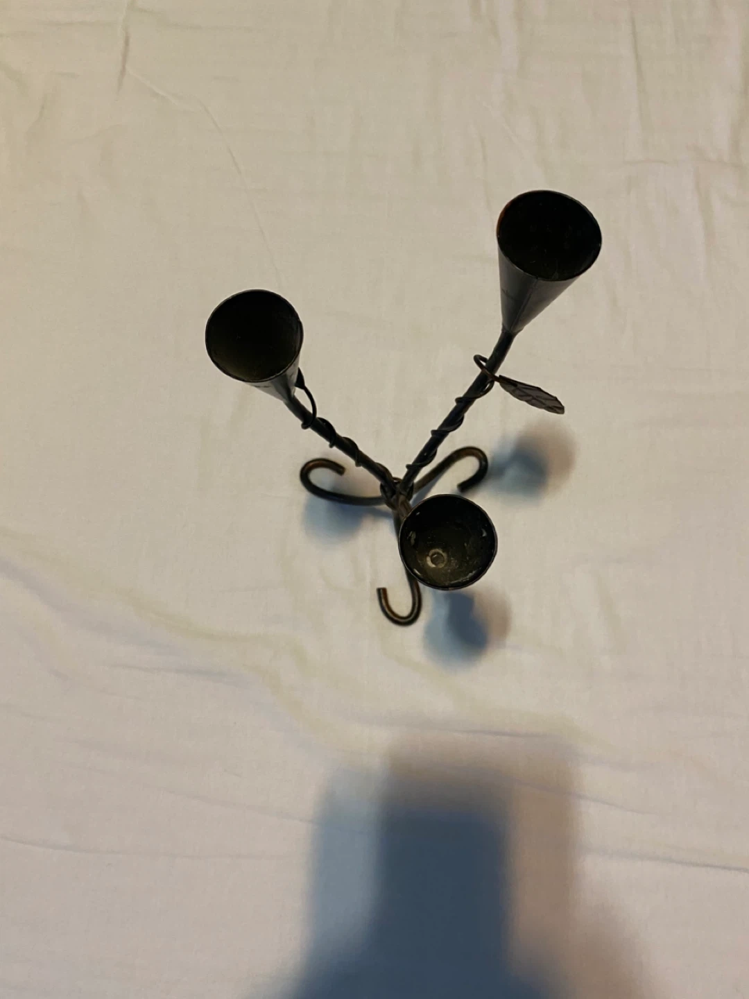 Metal 3-Candle Candelabra - photo 2