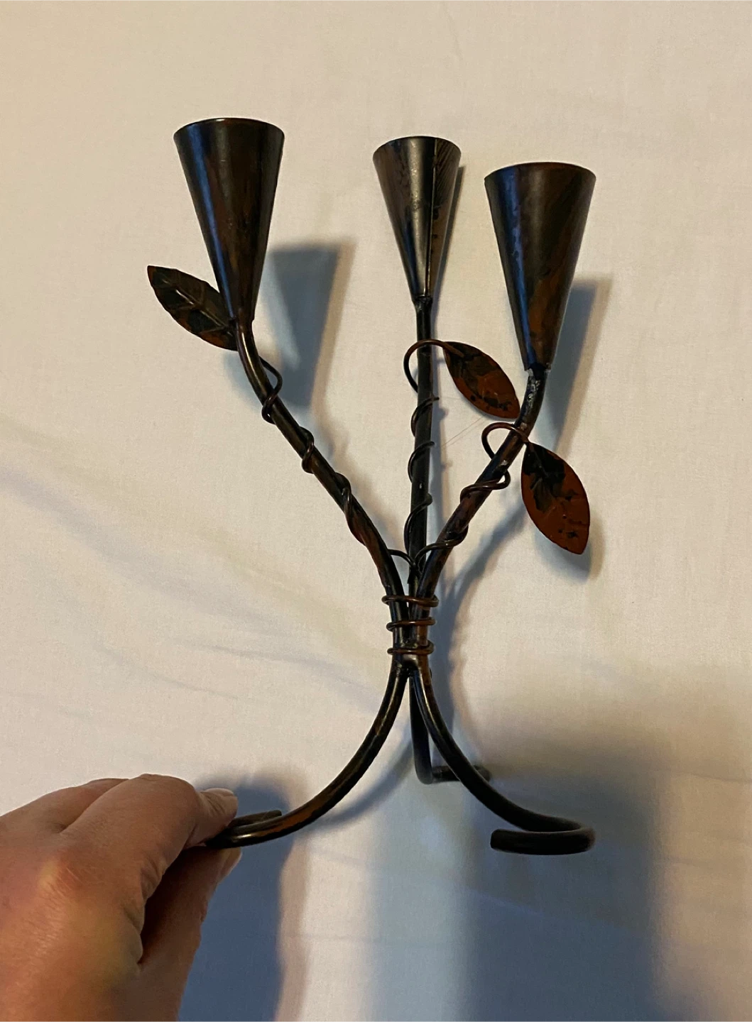 Metal 3-Candle Candelabra - photo 3