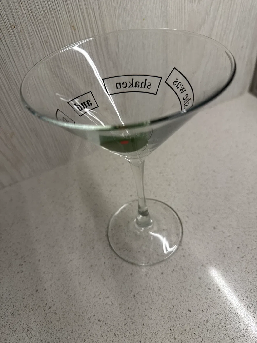 Martini Glass - Stirred Not Shaken