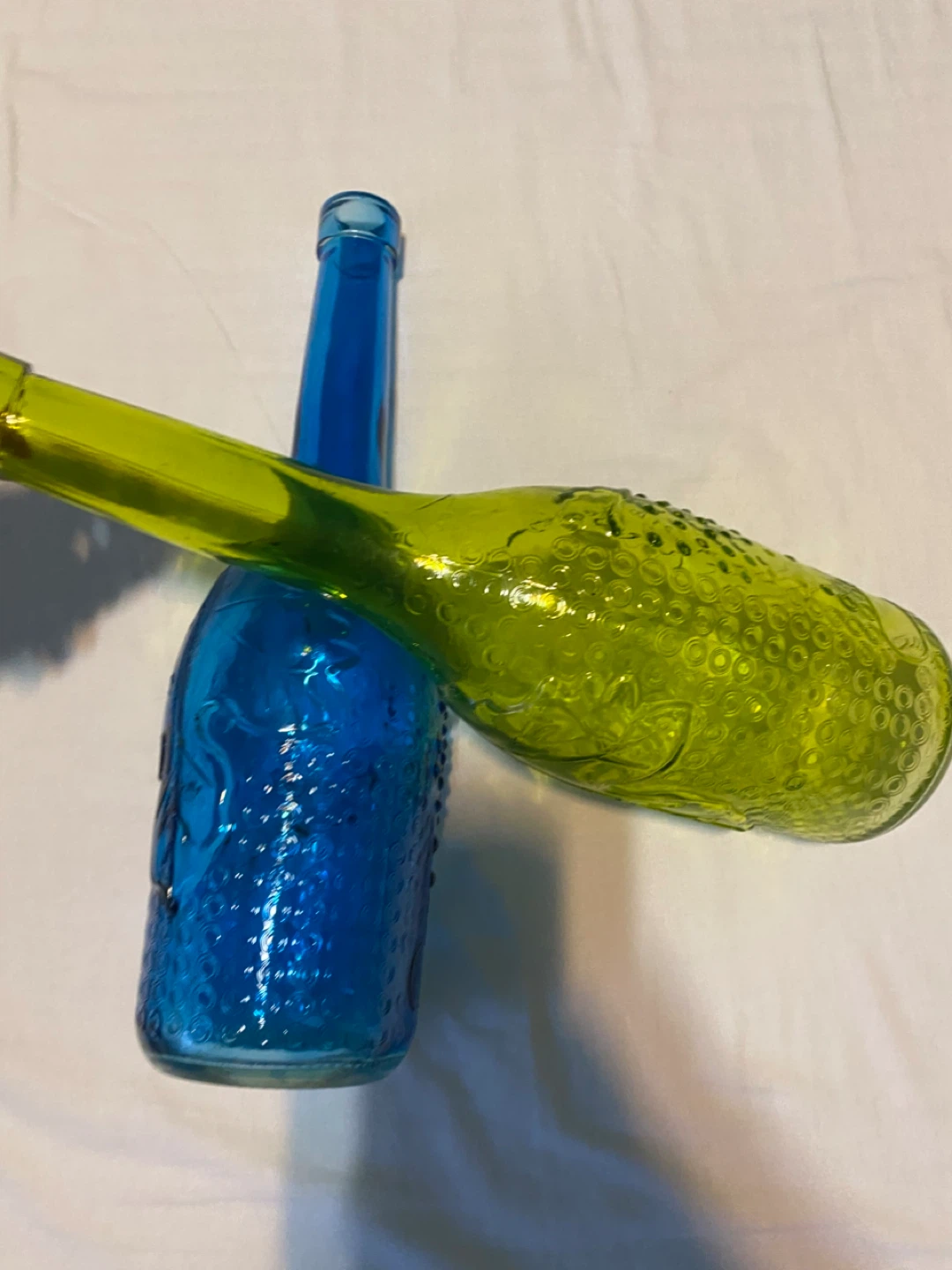 Blue & Green Decorative Glass Bottles - photo 2