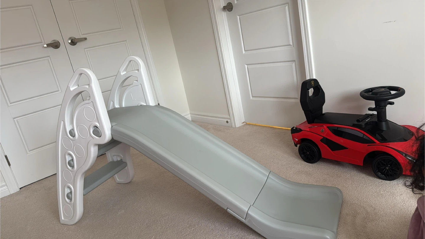 Kids Slide - Grey & White - photo 2