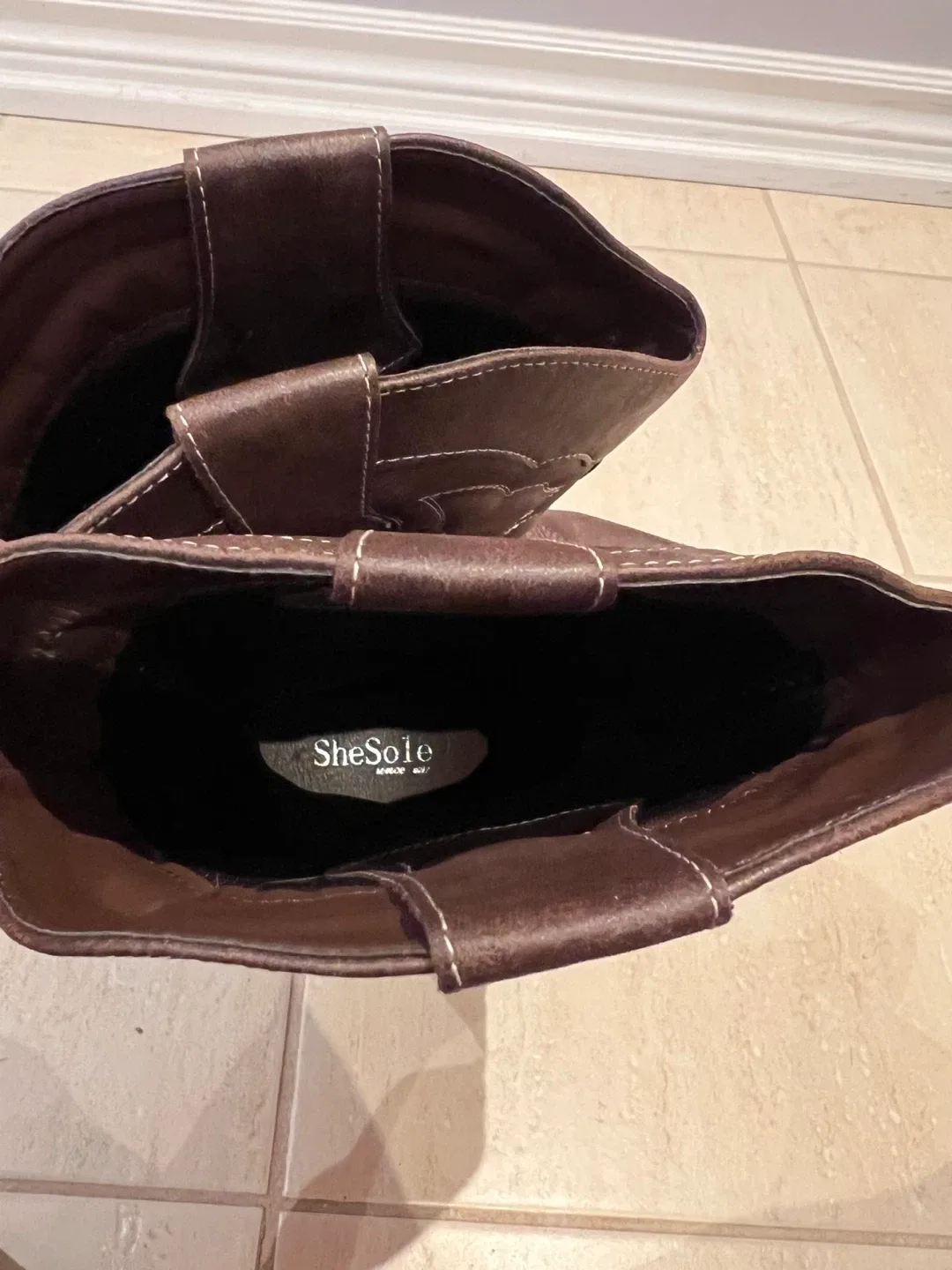 SheSole Brown Cowboy Boots image indicator(5)