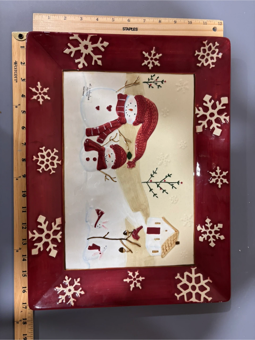 St. Nicholas Square Winter Wishes Plate
