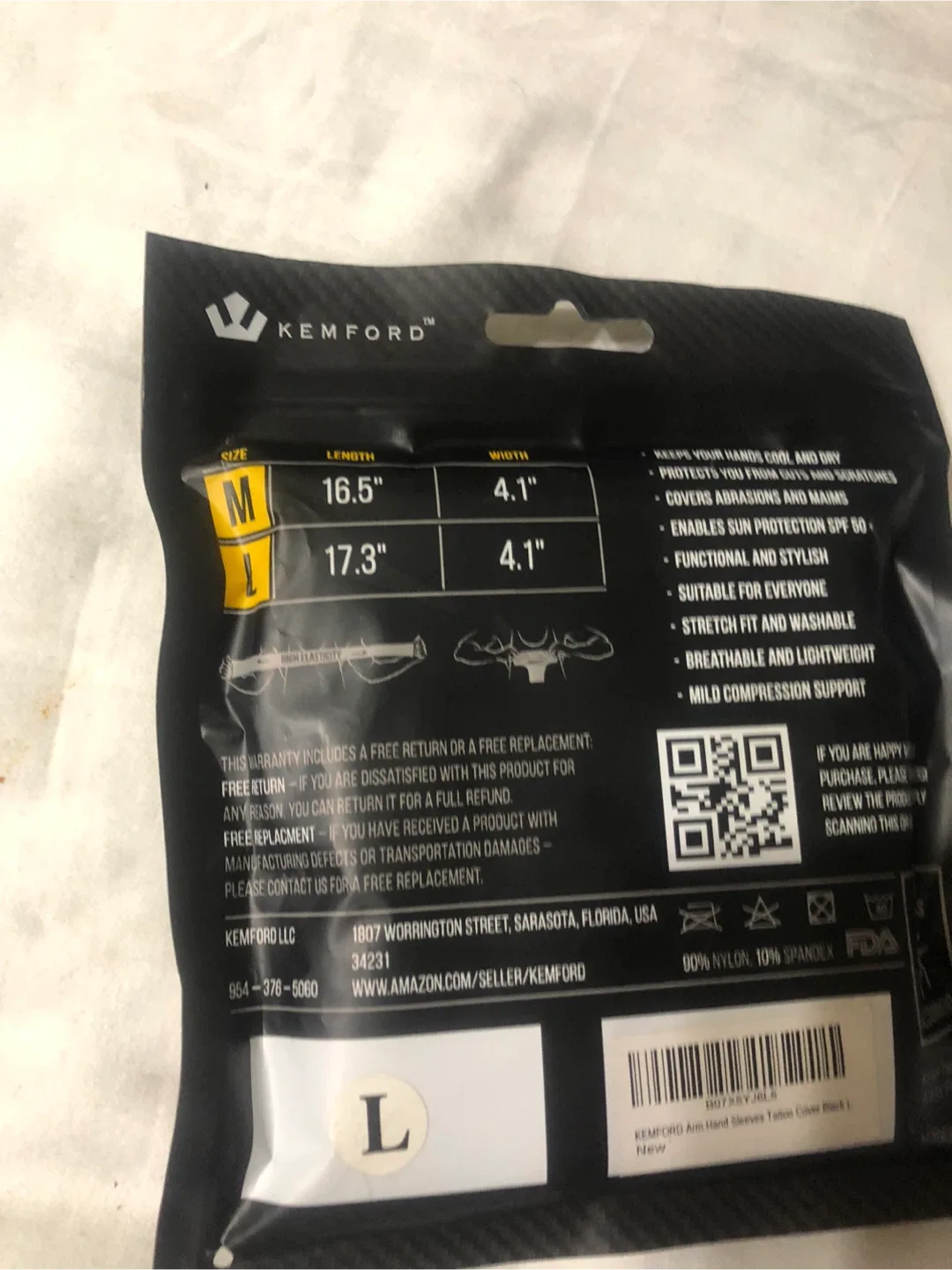 New Kemford Arm Sleeves with Hand Cover - Size L image indicator(3)