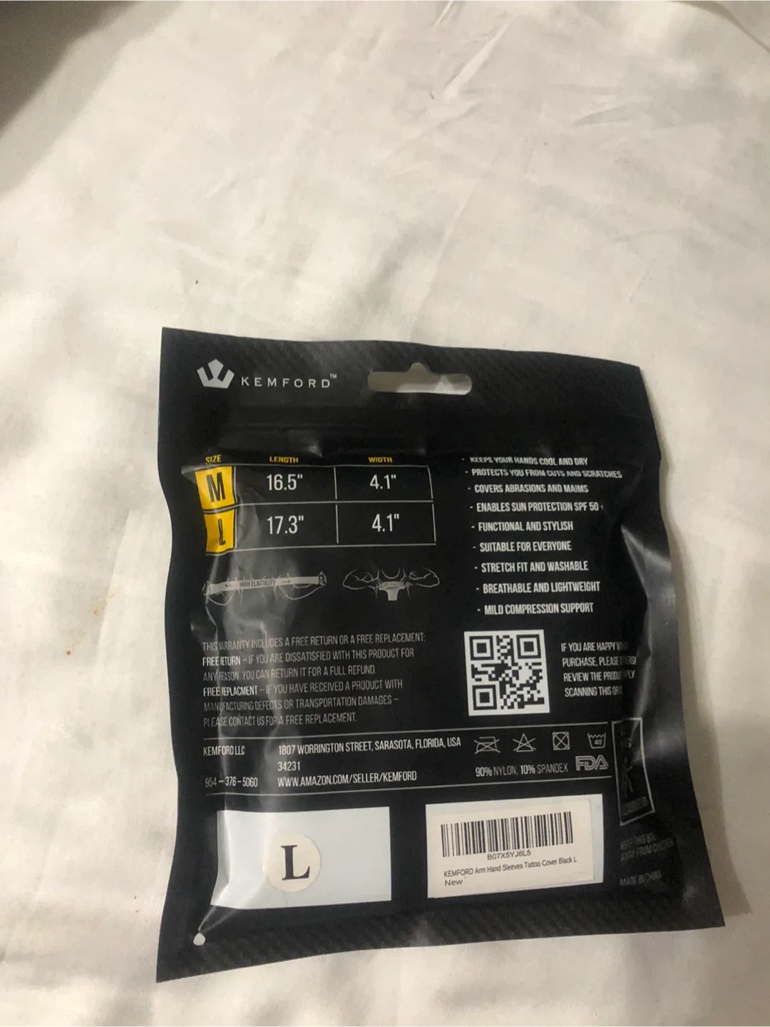 New Kemford Arm Sleeves with Hand Cover - Size L image indicator(8)