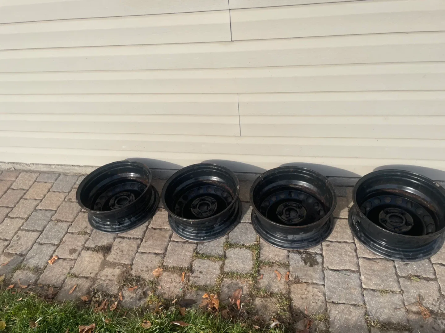 Set of four steel rims 15”