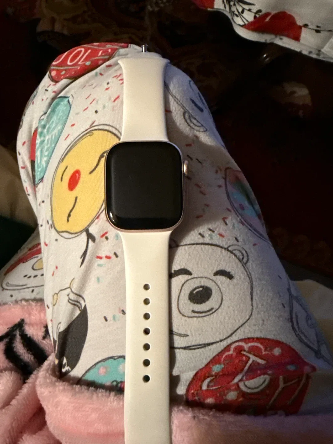 Apple Watch with White Band