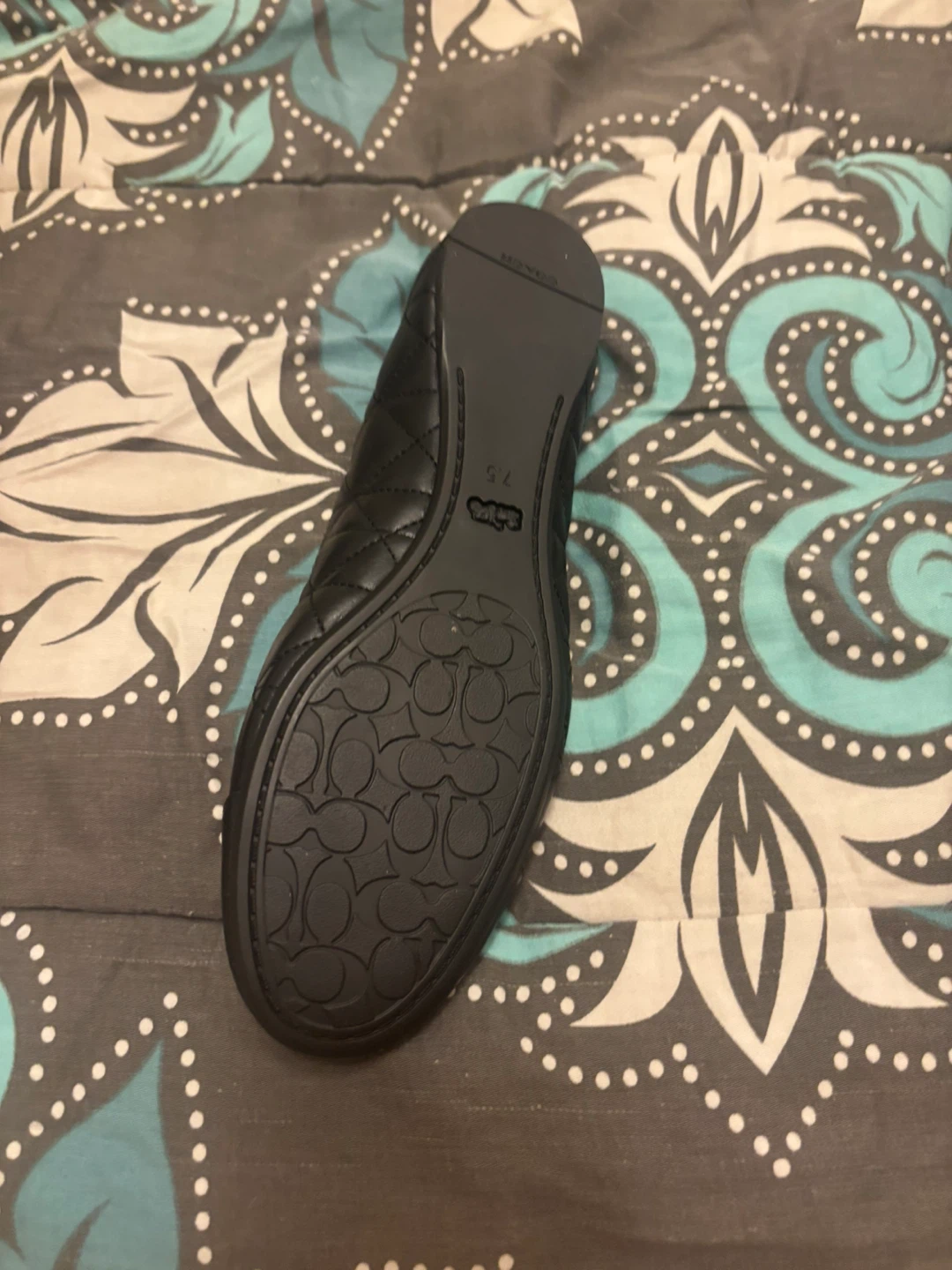 Coach Black Leather Ballet Flats - Size 7.5 - photo 3