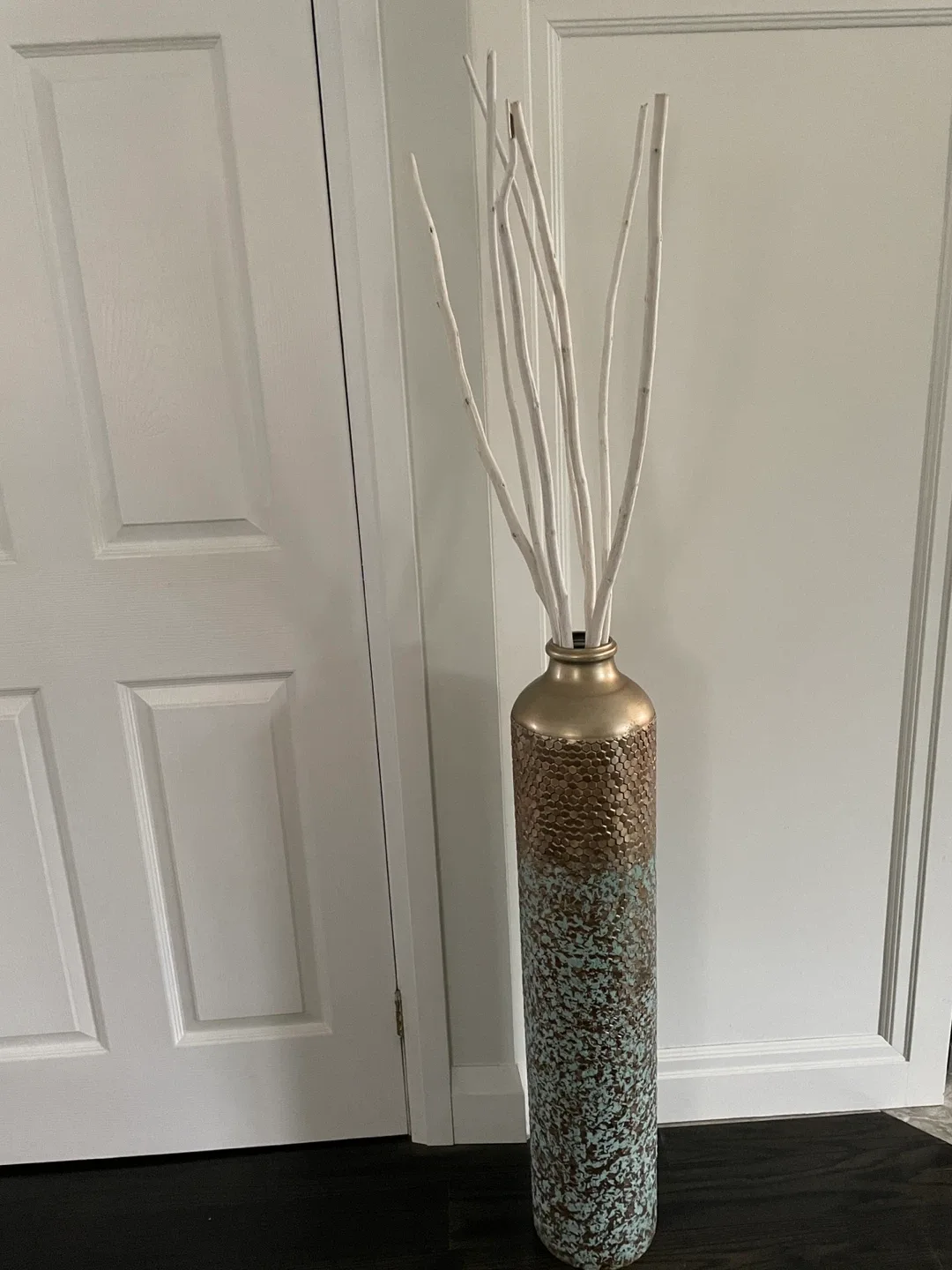 Decorative Vase with White Branches