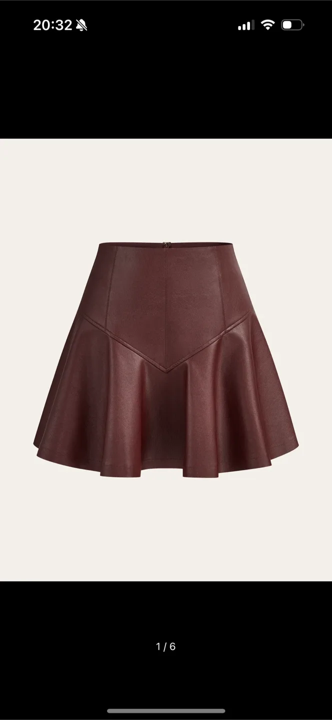 Faux Leather Mini Skirt XS