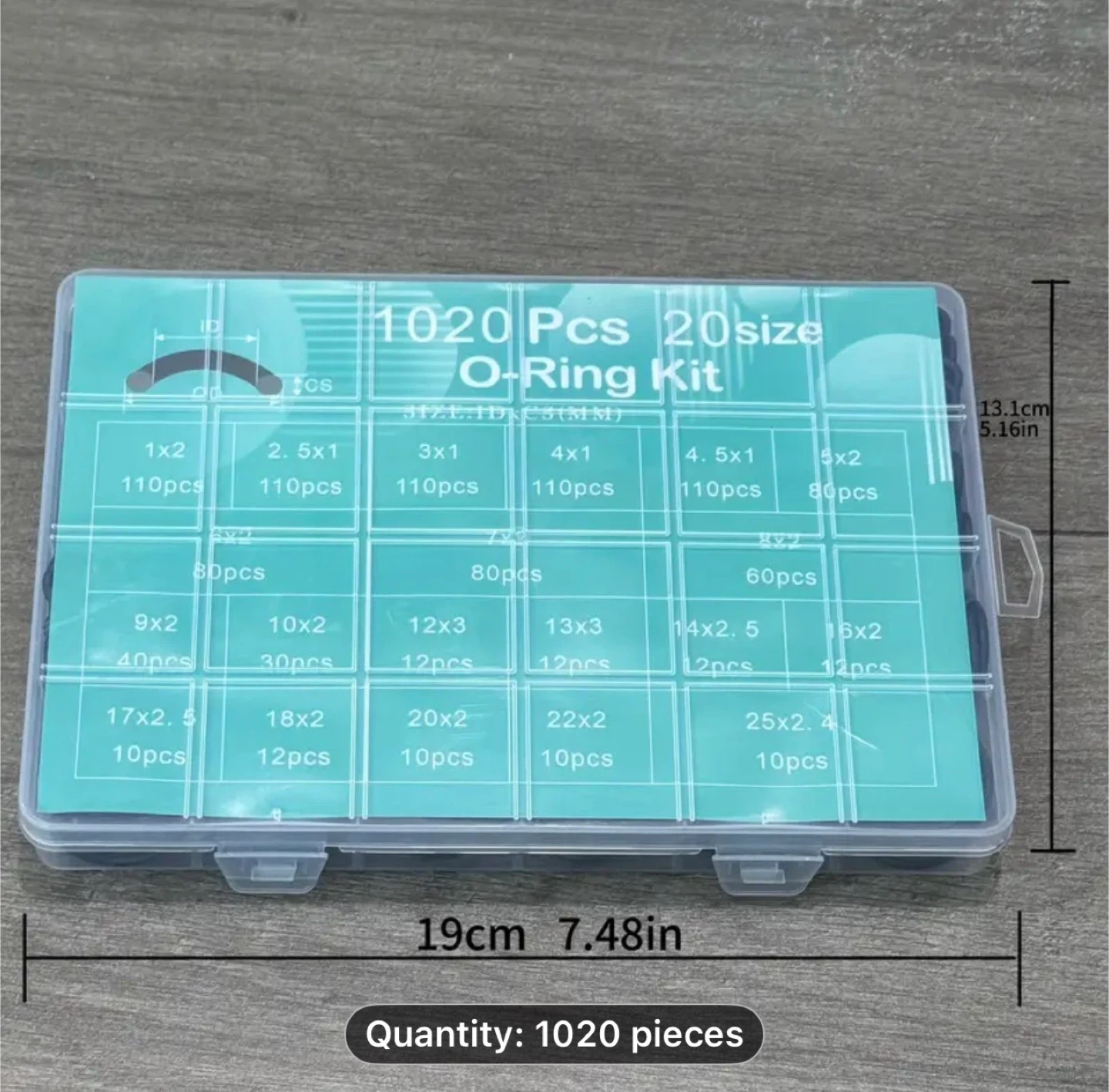 1020pcs Nitrile Rubber O-Ring Set - photo 2