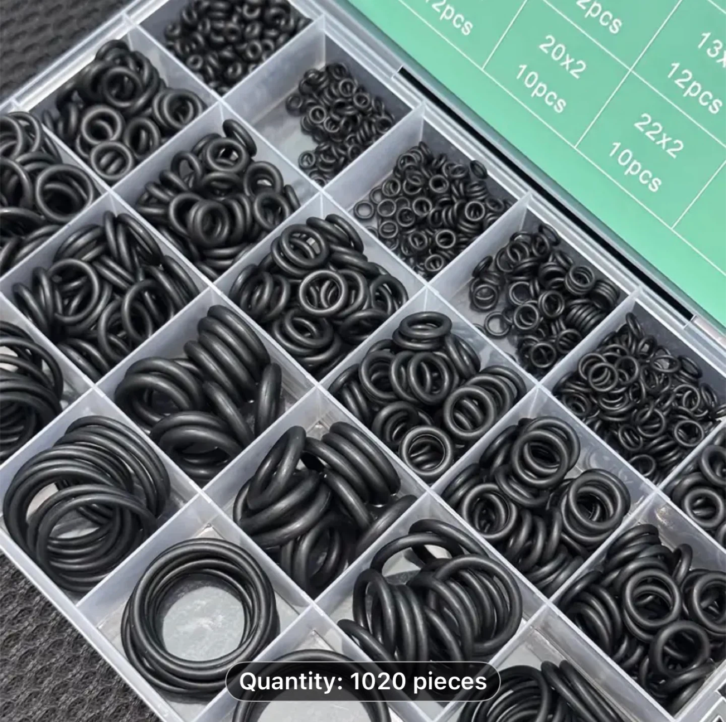 1020pcs Nitrile Rubber O-Ring Set - photo 3