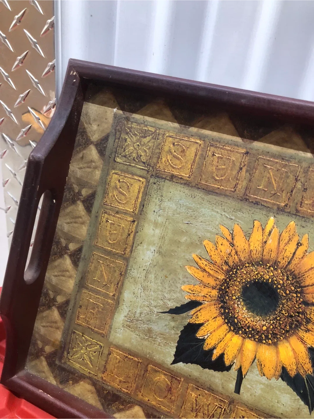 Sunflower Decorative Tray (antique) image indicator(4)