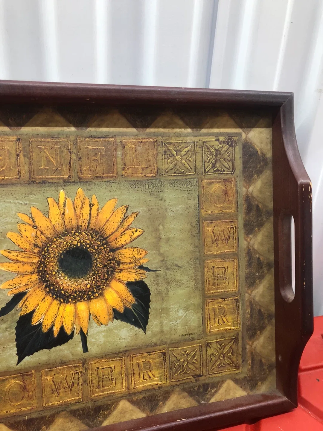 Sunflower Decorative Tray (antique)
