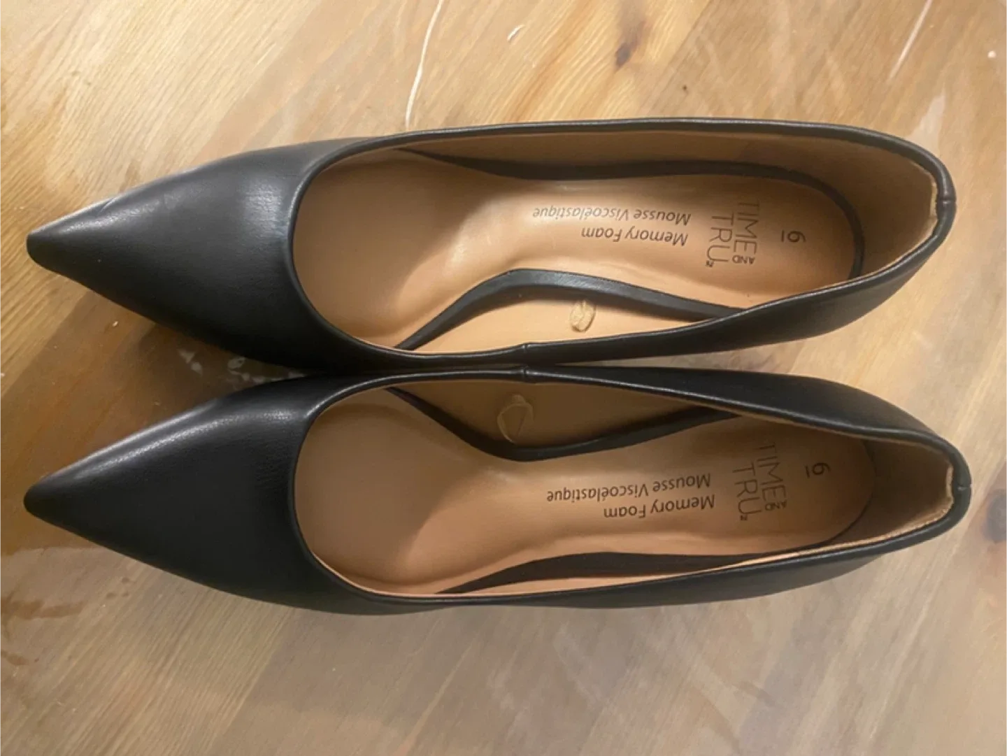 Time and Tru Black Heels - Size 6