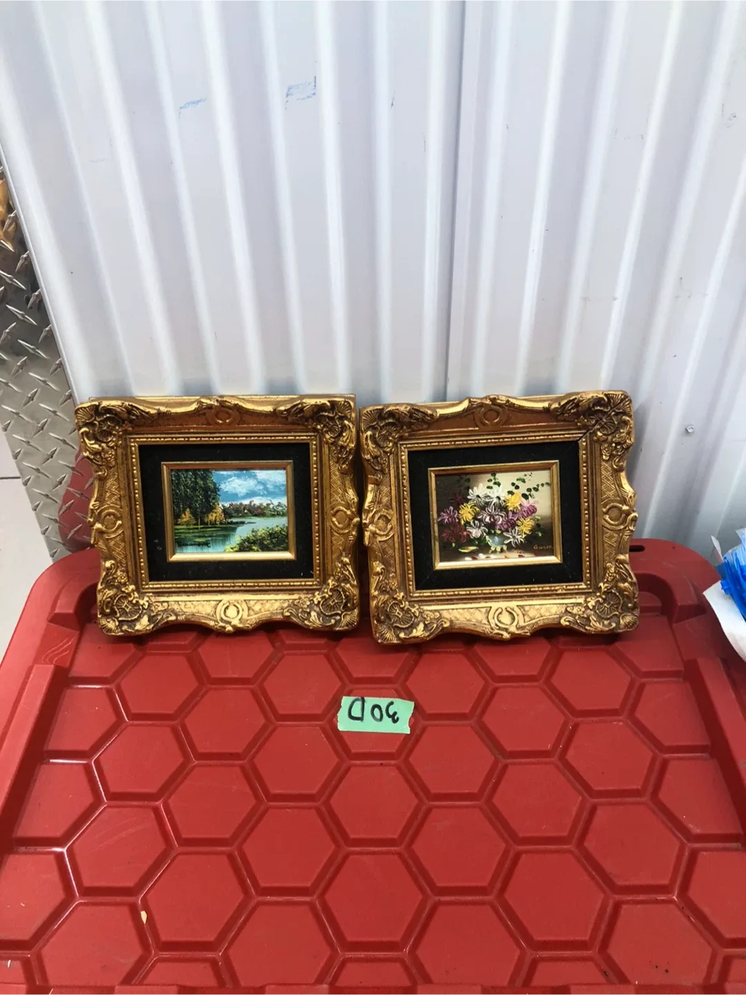 Set of 2 Framed Paintings (antique) image indicator(4)