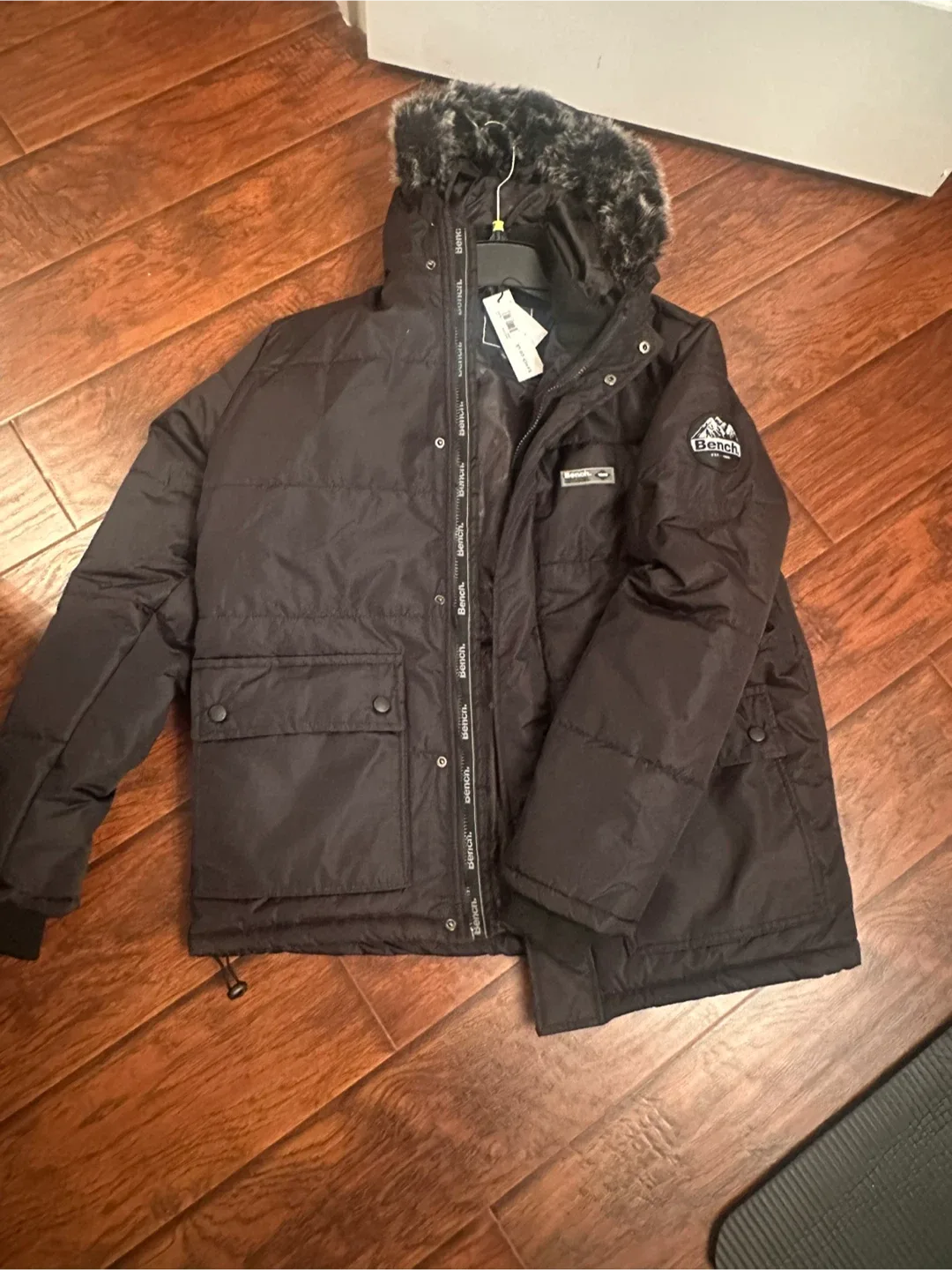 Bench Black Puffer Jacket