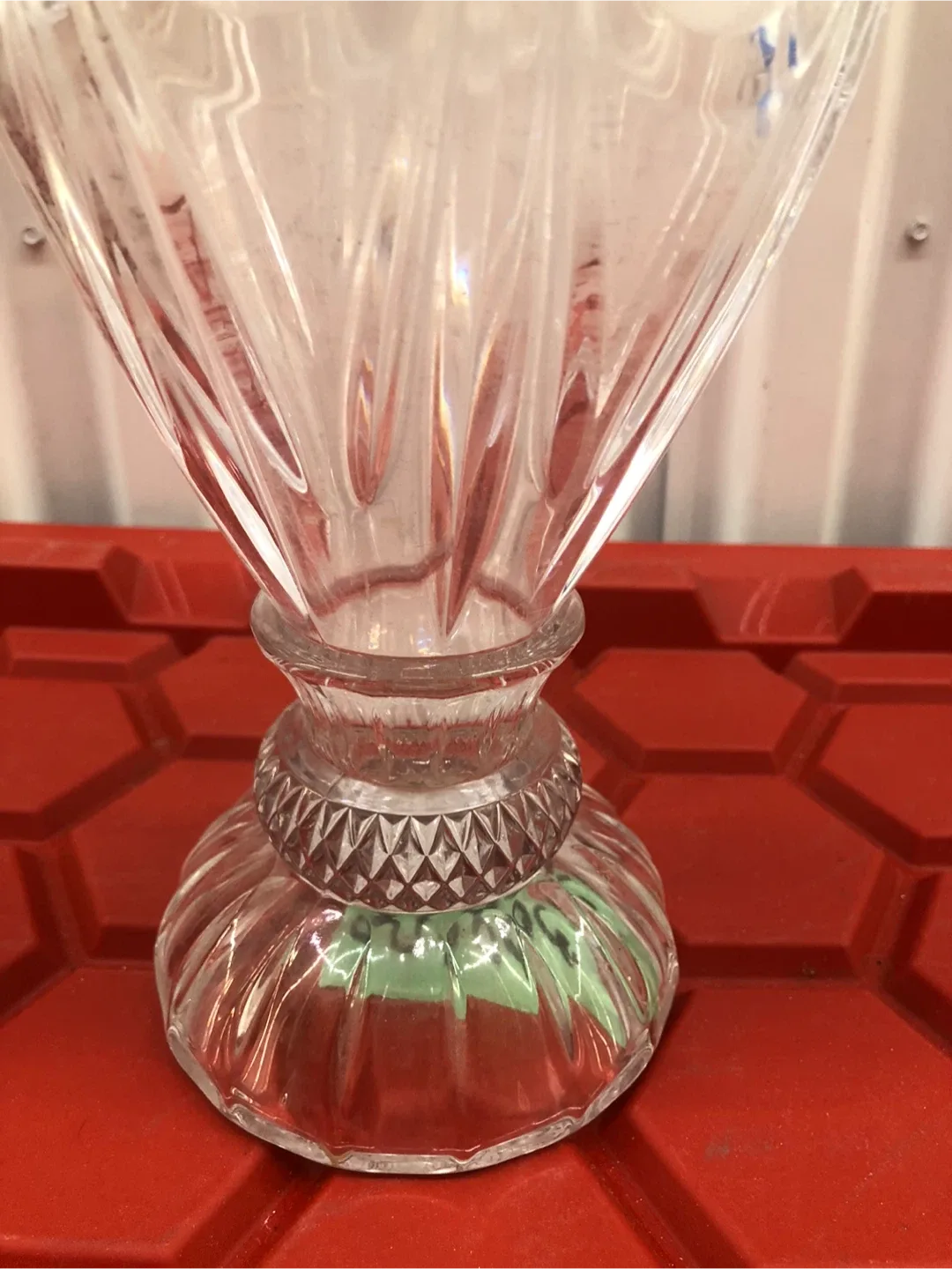 Clear glass Vase  as cristal