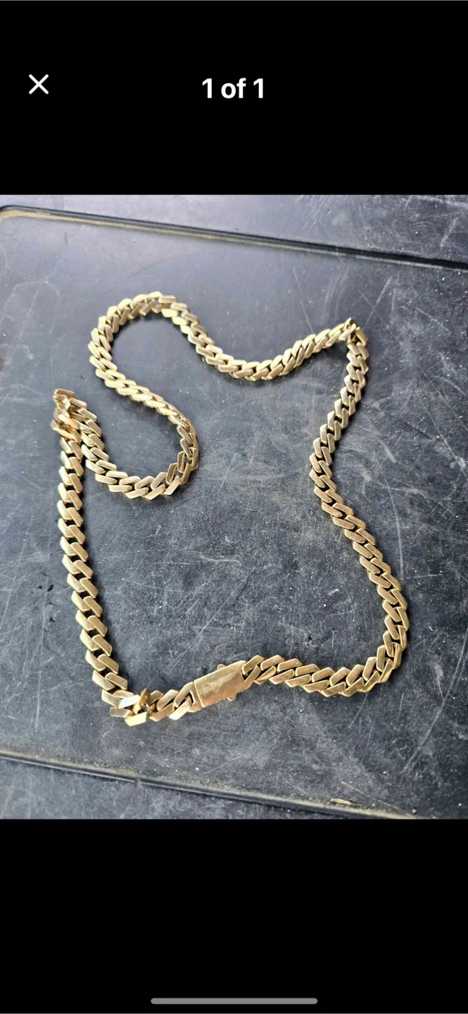 10karat Gold Chain Necklace