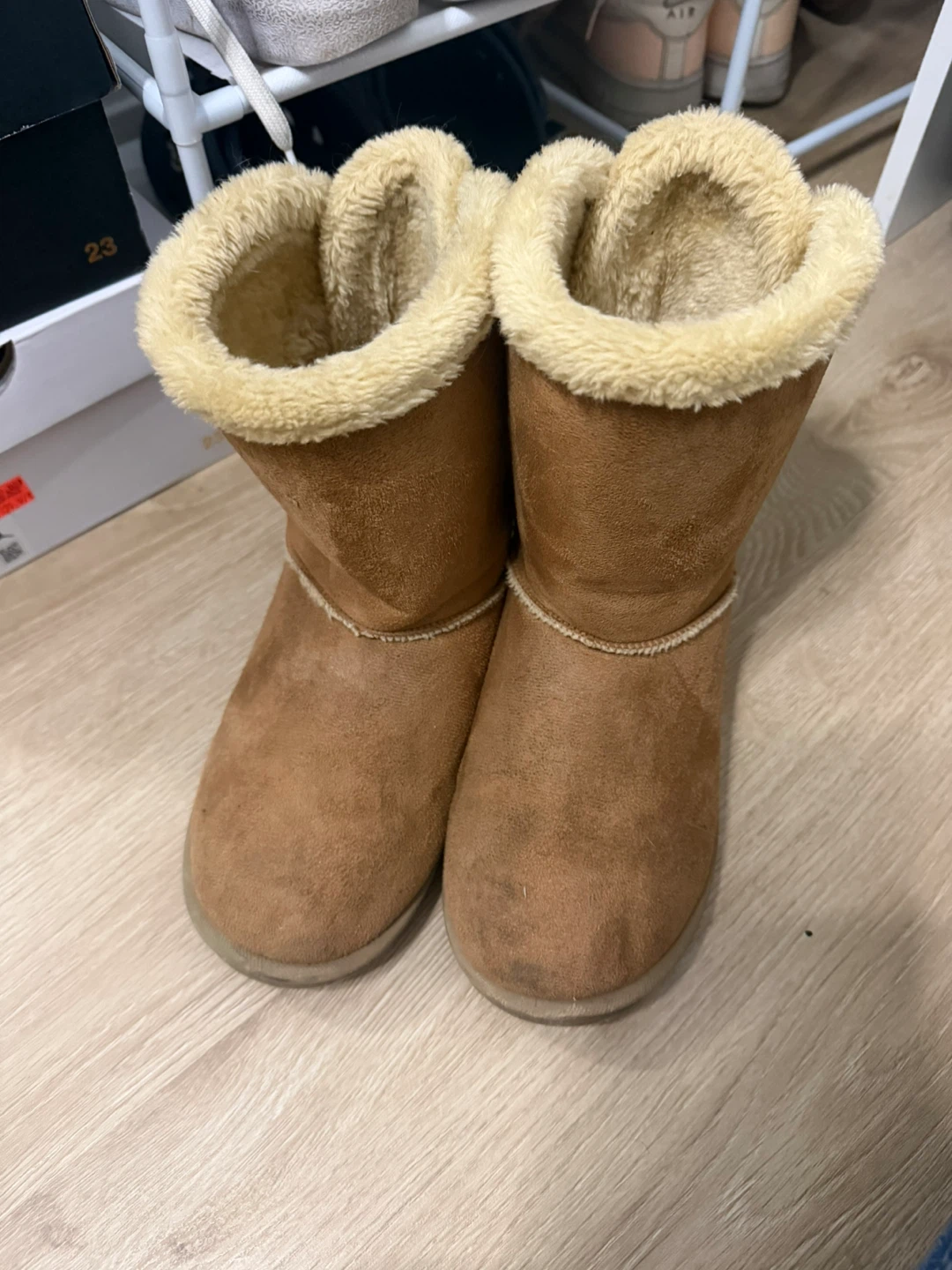 Brown Winter Boots with Bow - Size 5 - photo 2