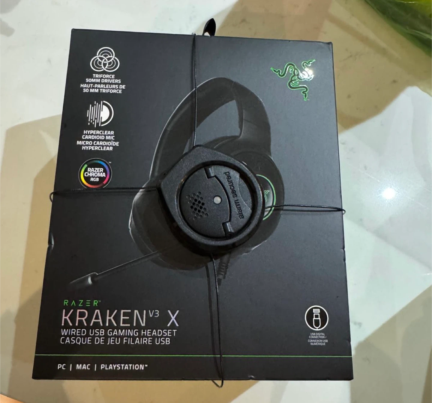 Razer Kraken V3 X Wired USB Gaming Headset - Brand New - photo 3