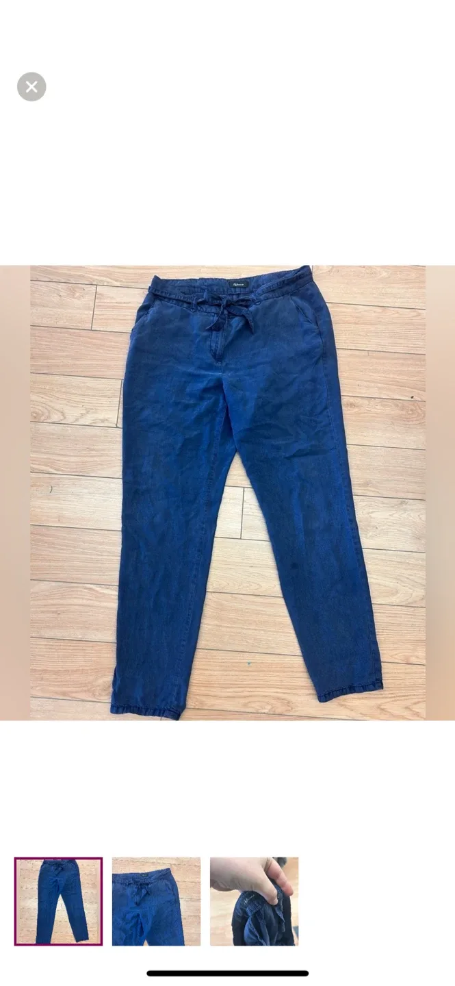 Reitmans Blue Linen Pants Size 12
