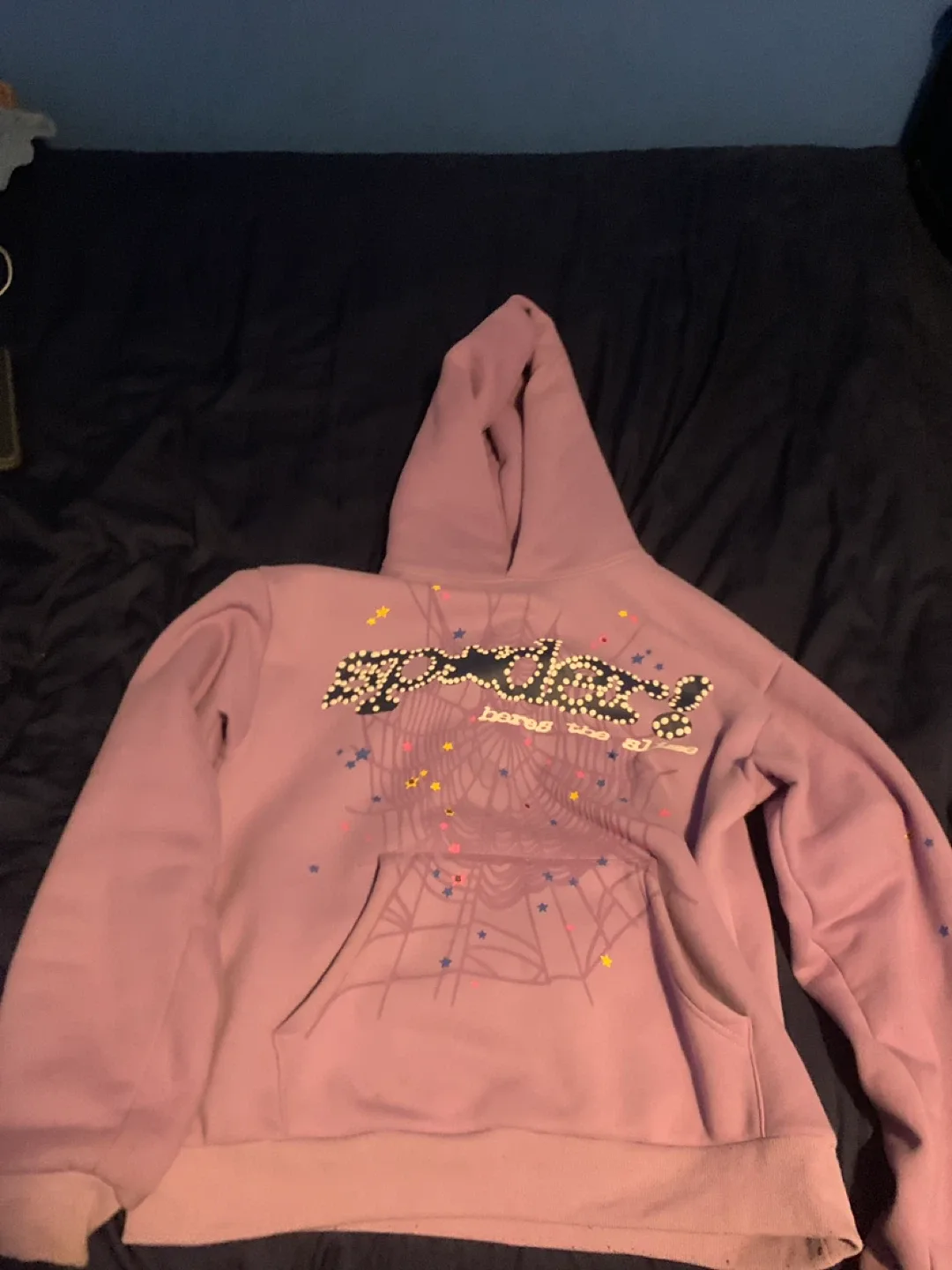 Sp5der/Spider purple here comes the slime hoodie size s