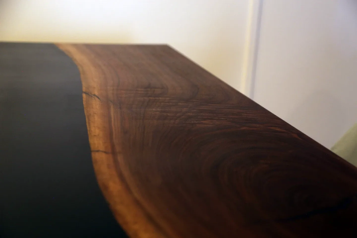 Custom Walnut & Epoxy Resin Desk image indicator(3)