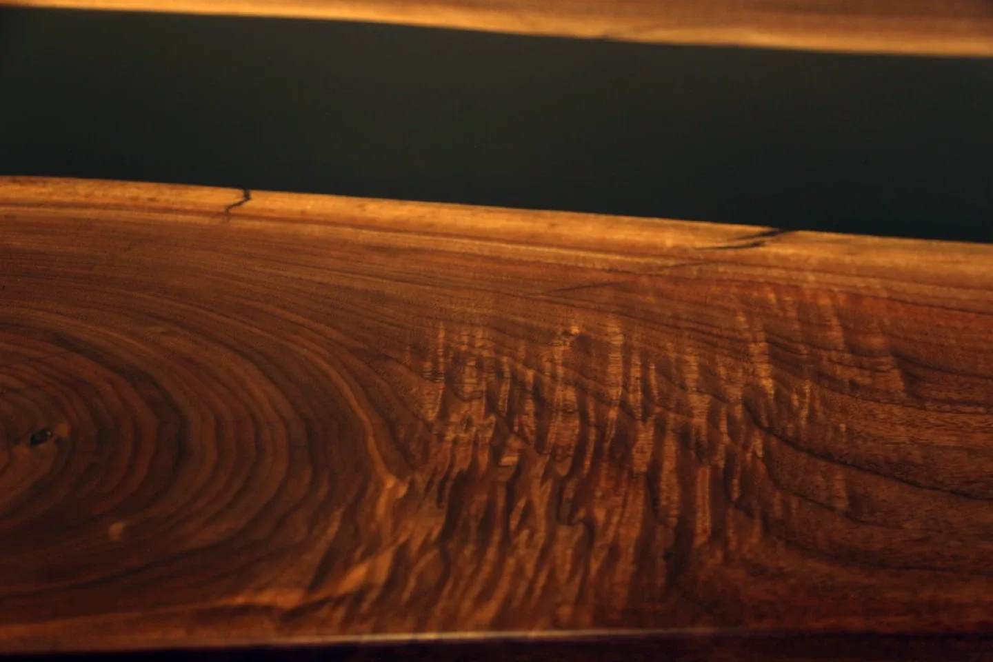 Custom Walnut & Epoxy Resin Desk image indicator(6)