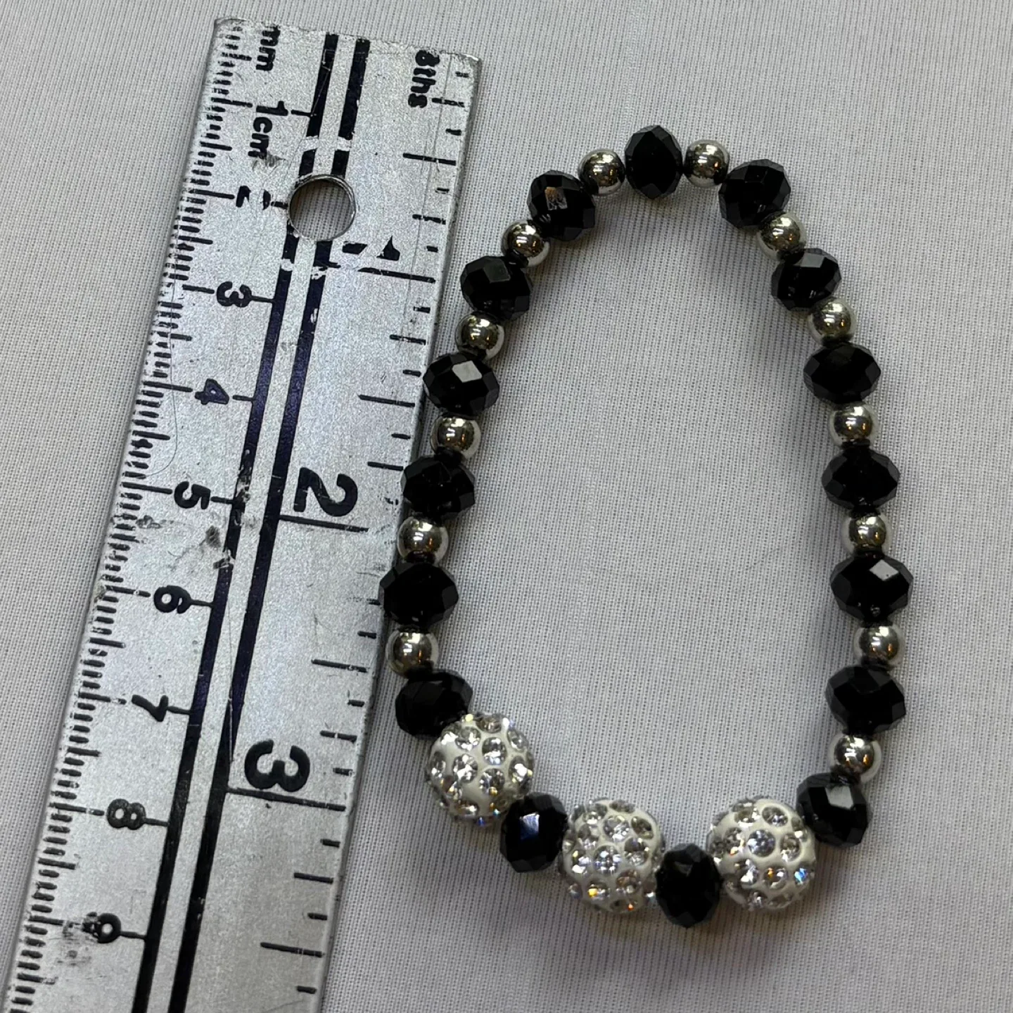 Sparkle Shine Shambala Rhinestone Stretch Beaded Pave Bracelet image indicator(6)