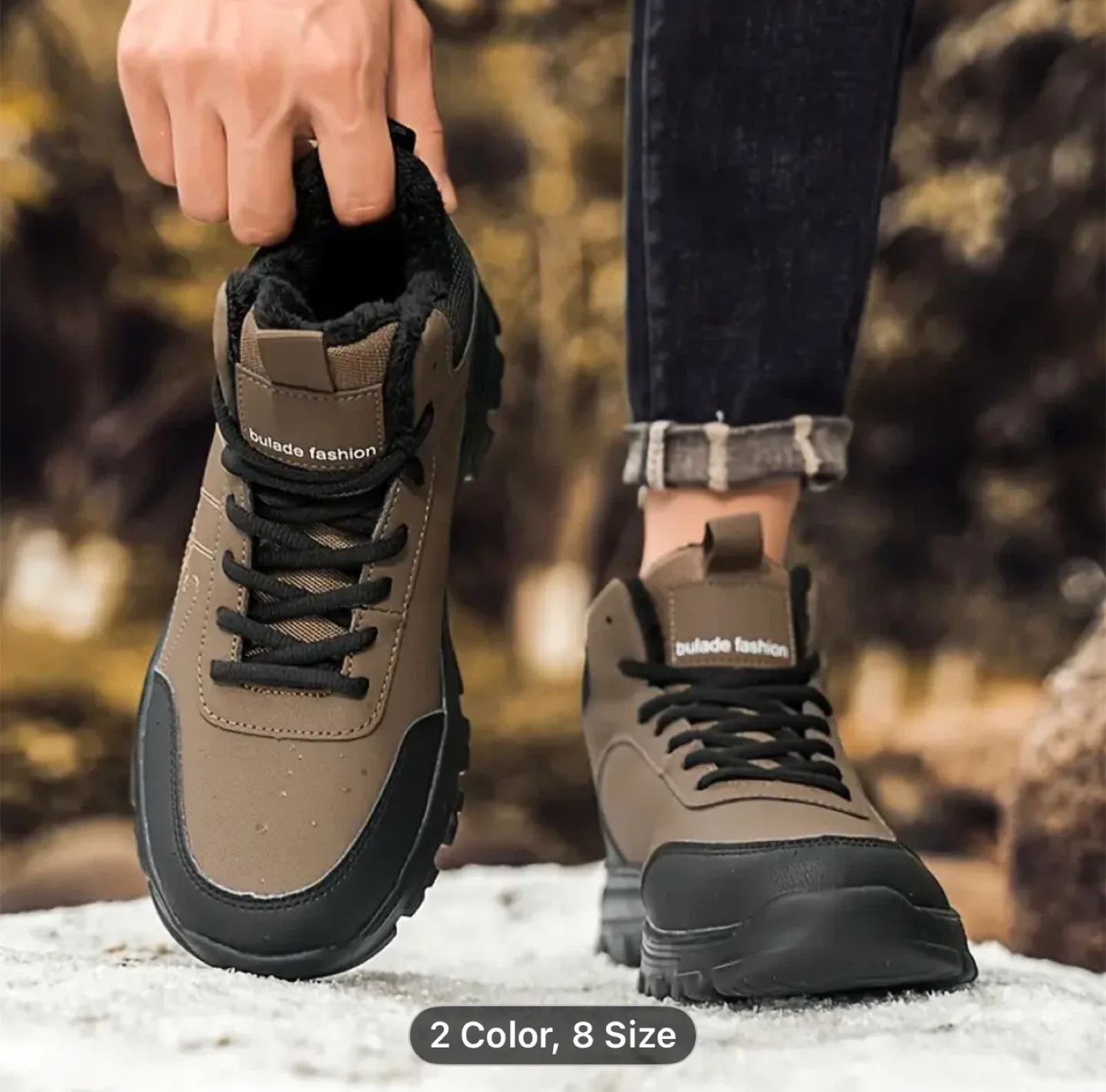 Men's Winter Thickened Padded Snow Boots, image indicator(2)