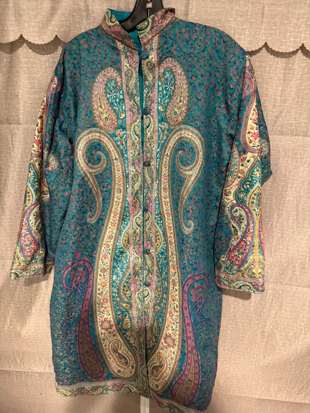 Paisley Print Coat
